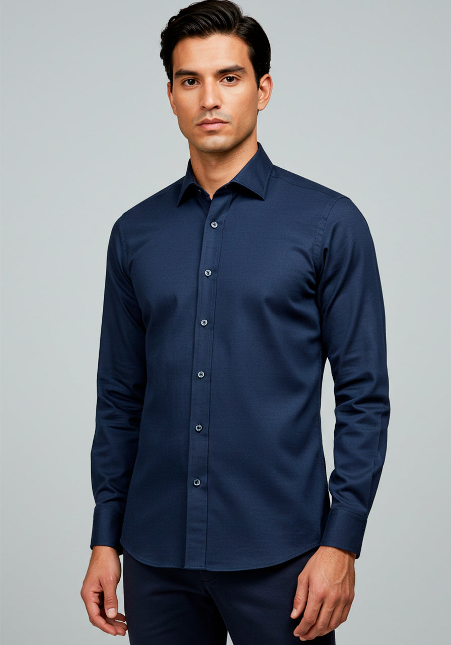 Camisa Algodão Egípcio - Marinho