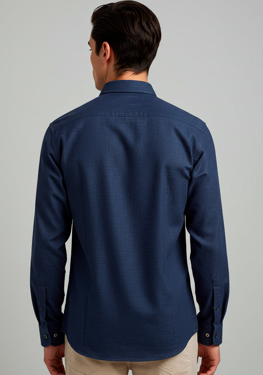 Camisa Algodão Egípcio - Marinho