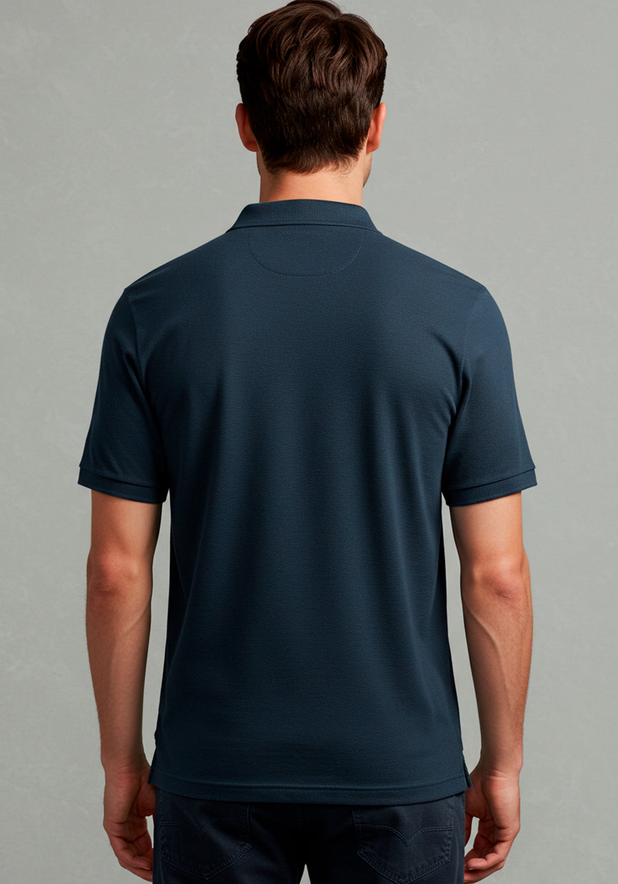 Polo Cotton Pima - Marinho